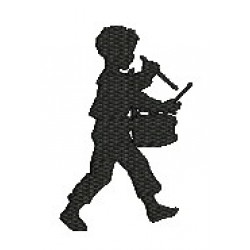 Stickserie Nostalgie Silhouette - Trommler